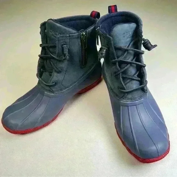 Sperry saltwater waterproof rain boots sz7 like new - Picture 2 of 11